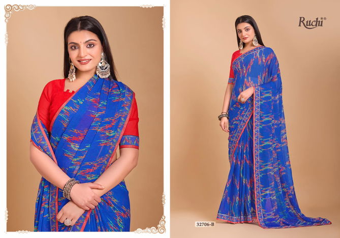 Vanilla Vol 7 By Ruchi Digital Printed Chiffon Sarees Wholesale Price In Surat